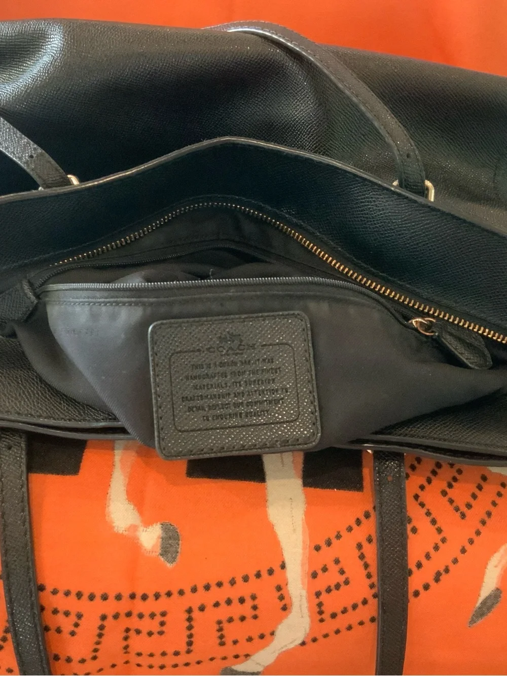 Coach shoulder tote